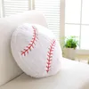 Cushion/Decorative Pillow Creative Soccer Shaped Fluffy Stuffed Plush Soft Durable Sports Toy Style Playing Gift For Kids Room Decoration