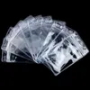 Kaarthouders 10 stks / pak Transparante Verticale Vinyl Plastic Clear ID Badge Houder Case met Rits Credit Business