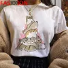 Kawaii Hamster drôle dessin animé T-shirt femmes été décontracté mignon Anime T-shirt graphique Streetwear T-shirt Harajuku haut t-shirts femme Y0629