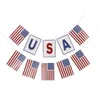 Banner Flags Independence Days Pull Flag Decorazione per feste a tema Festa nazionale americana String Bunting Banners Layout di scena WMQ1175