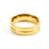 Anéis de casamento Casal de jóias de moda para presente de aniversário Presente de aço inoxidável Mulheres do anel conjunto de noivas Jewellry