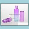 Packing Bottles & Office School Business Industrial Wholesale 500 Pieces/Lot 4Ml Mini Cute Portable Colorf Glass Refillable Per Bottle With