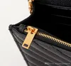 Borse di lusso firmate borse da donna borse a tracolla autentiche a catena lunga busta in pelle di caviale pochette di alta qualità
