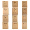 12 Models Zodiac Necklace Letter Pendent Constellation Necklace for Men Women Couple Lovers Jewelry Gift With Wish Card Wholesale Price