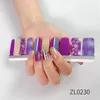 Foglio di adesivi per unghie alla moda Stampaggio in oro 3D Decorazione con stampa leopardata 20 punte Decalcomanie per unghie Fiori per donne e ragazze