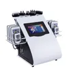 Draagbaar 6 in 1 40k ultrasone cavitatie RF Slimming vacuüm pressotherapie radiofrequentie liposuctie gewichtsverlies 8 pads laserdiode s vorm lichaam beeldhouwen machine