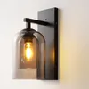 Moderne Wall Lamp Dubbele Glas voor Woonkamer Slaapkamer Loft Nordic Home Decor Neffen LEIDENE Lichte badkamer-armaturen