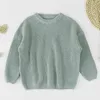 Koreaanse stijl herfst 0-5yrs baby jongens meisjes pullover truien winter warme kinderen dikke zachte gebreide vaste lange mouw trui 211104