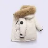 Olekid jaqueta de inverno para meninos, pele de guaxinim real, grossa, quente, casaco de bebê, 212 anos, crianças, adolescentes, parka 2112034293583