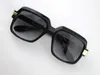 Occhiali da sole Vintage Legends 607 Black Gold Grey Gradient Lens Men Sun UV400 Protecton Eyewear con scatola Mens Sunglassess brand