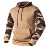 Höstens militära kamouflage fleece hoodies armé taktisk manlig vinter camo hip hop pullover hoody sweatshirt lös kläder 211014