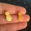 Goud Koreaanse minimalistische gouden ijzeren roestvrij stalen driehoek oorknopjes voor vrouwen mode-sieraden accessoires geschenk