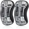 Kvinnor Män Tonåringar 7mm Neopren brevfärger WeightLifting Knee Pads Compression Squat Gym Crossfit Training Kneepads Custom Q0913