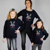 Família Christmas Sweater Padre Mãe Filha Filho Filho Matching Outfits Olhar Ano Novo Crianças Hoodies Moda Mamãe e Me Roupas H1014