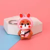 New Cartoon Dolls Hang Bag Keychains Pendant Gift Girlfriends Key Chain Little Bear Cute Iron Alloy Fashion Trendy G1019