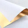 Carta da imballaggio fiorista bicolore metallizzata 58 * 58 cm 20 pz / lotto fiori artigianali fai da te confezione regalo forniture per feste di nozze GGA4355