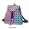 Mochila feminina pu imafi colorido lingge mochila geométrica japonês e coreano tendência harajuku estilo estudante moda schoolbag