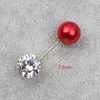 Fashion Pearl Brooch For Women Anti-Exposure Pin Sweater Coat Decoration Pin Zircon Jewelry Cardigan Brooches Accessories