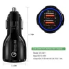 Chargeur de voiture 2 USB QC 3.0 double port USB haute vitesse charge rapide 3.1A 2.4A adaptateur pour téléphones portables universels iPhone Samsung HTC téléphone Android iPad 5 6 ipadmini 2/3/4/5