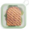 Boîte à déjeuner Sandwich en Silicone, conteneur de stockage réutilisable sans BPA, micro-ondable pour employé de bureau, pique-nique Camping boîte à Bento