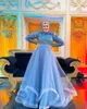 Encantador muçulmano frisado rendas noite vestidos alto pescoço lantejoulas de mangas compridas uma linha vestidos de baile com hijab chão comprimento tule vestido formal