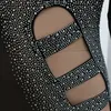 Women Sexy Party Dresses Long Sleeve for Club Night Rhinestone Hot Drilling Process Bodycon Hollow Out Mini Dress