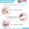 Zappel Toys Magic Cube Rainbow Ball 3D Puzzle Anti Stress Reliever Bildungsspiele Ostern Geburtstag Geschenke für Jungen Mädchen Kinder chi346n