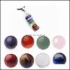 Collane Pendenti Gioielli Bracciale Confezione regalo Amici 7 Chakra Stone Spheres Collection Donna Uomo Healing Yoga Quarzo Crystal Pendant Neckl