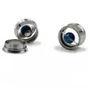 Andra Dreamlee Pair Planet Screw Fit Ear Plug Flesh Tunnel Rostfritt stål Expander mätare Piercing Studs örhängen ihåliga smycken