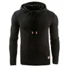 TRACKSUIT MEN Märke Manlig Solid Hooded Sweatshirt + Byxor Set Mens Hoodie Sweat Suit Casual Sportswear S-5XL 210927