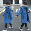 -30 Degree Boys Winter Jacket Children's Foreign Style Padded Clothes 12 Year Hooded Coat Thicken Outerwear Kids Parka 211203