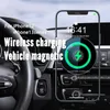 CZ04 15W Magnetic Car Wireless Charger Holder for Magsafe Series iP 12 13 Pro Max Mini Fast Charging Phones Stand