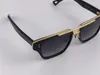 Nuovi occhiali da sole da uomo design vintage tre montatura quadrata in stile fshion lente UV 400 con custodia di alta qualità4R8L