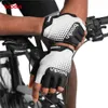 Luva de corrida de malha OEM ODM com meio dedo de bicicleta de bicicleta amortecedores de ciclismo