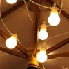 25 ampoules LED guirlandes lumineuses guirlande d'ampoule extérieure Noël blanc Cbale pour jardin vacances décoration de mariage 211112