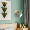 Wandleuchte Kreative Led Eisen Lampenschirm Affe Holz Beleuchtung Leuchte Nacht Kinder Korridor Nordic Schlafzimmer Licht Leuchte