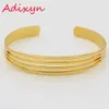 Adixyn Dubai Gold Bangles para mulheres / meninas cor de ouro / pulseira na moda de cobre jóias africano / etíope partido / presentes de aniversário q0717