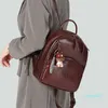 Plecak de Cuero Bolsos Moda-Encuentro Xiaoqing Aceite Cera Mochila Bolsa