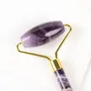 Großhandel mit Amethyst-Gesichtsroller, Massagegerät, Geschenkset, natürlicher lila Jade-Roller für Körper, Auge, Hals, Heilstein, Gesundheit, Schönheit, Hautpflege, Anti-Falten