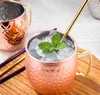 Moscow Mule Tazze Acciaio inossidabile Grande birra Tazza da caffè Bar Bicchieri per cocktail Bevanda refrigerata spedizione marittima ZZE5416