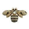 Bling grande broche abeille insecte cristal strass broche insecte pour les femmes