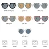 2021 Kids Toddler Sunglasses Cute Cartoon Bear Girls Children Eyewear Round Protection Glasses for Outdoor Beach8004955