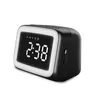 Haut-parleur Bluetooth, Mini horloge miroir, double alarme, carte veilleuse, Audio FM, petit haut-parleur 8098154