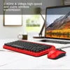 Key Punk Retro DOT Keyboard Office Notebook Wireless And Ergonomic Design Mouse Set For Home Keyboards