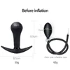 Metal Anal Balls Inflatable Butt Plug Large Tube Pussy Vaginal Decoration Adult Sex Toys For Men Women Buttplug 211015