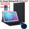 러시아어 키보드 케이스 화웨이 MediaPad M5 10 Pro 10.8 CMR-W19 CMR-W09 CMR-AL09 연필 홀더 커버 블루투스 키보드