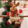 Poupée de Noël pend Ornements DIY Cadeau de Noël Père Noël Bonhomme de Neige Arbre Pendentif Poupées Accrocher Décorations pour la Maison Noel Natal WLL547