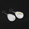 GAKU Korean Fashion Shell Series Enkel och naturlig Rendering Water Drop Earrings Women 2021