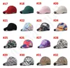 Ponytai Hats 83 Colors Washed Mesh Back Leopard Sunflower Plaid Camo Hollow Messy Bun Baseball Cap Trucker Hat BY17374729539