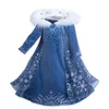 Girl's Dresses Girls Dress Kids Halloween Carnival Cosplay Princess Costume Children Christmas Party Fancy Up Snow Queen Disguise